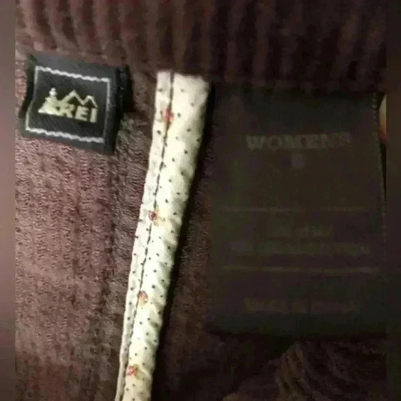 REI Dark Brown Curduroy Blazer Jacket Women Small - Picture 7 of 8